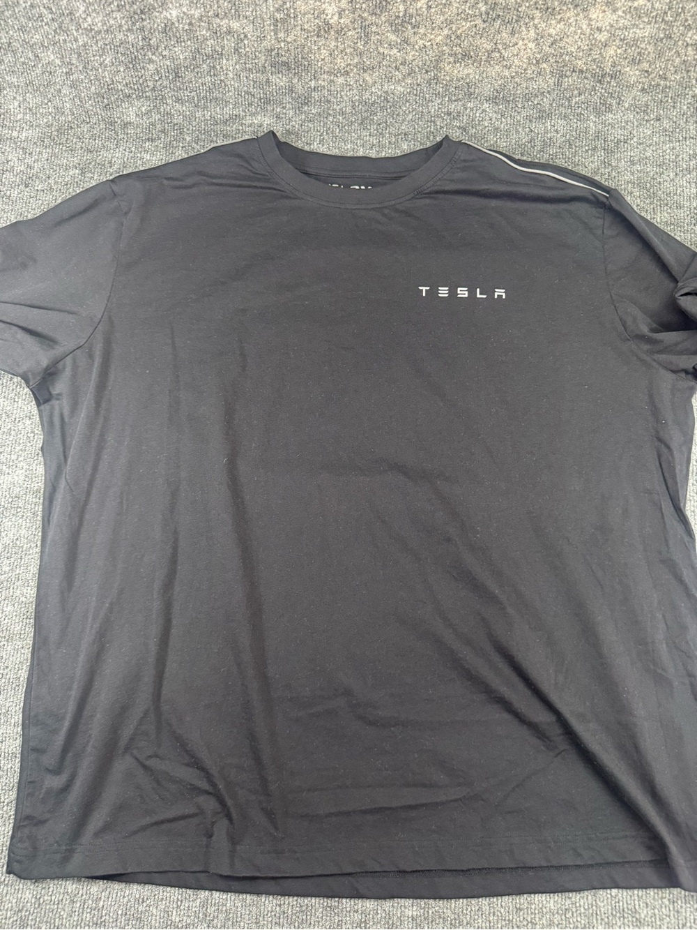 Tesla Black Short Sleeve Logo Tee